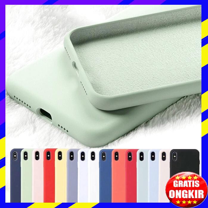 ACC HP IPHONE 6 6S 7 8 X XR XS MAX PLUS SILICONE CASELIQUID CANDY LOGO IPHONE X L XS, KUNING