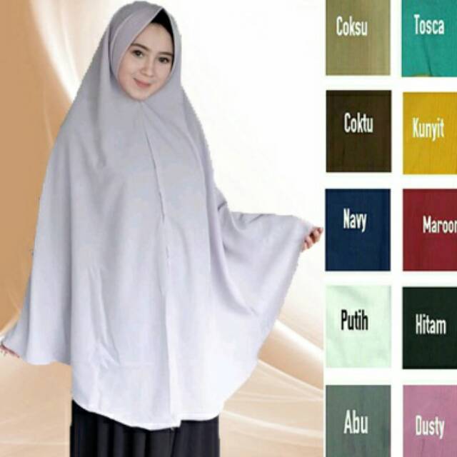  HIJAB SUPER JUMBO XXXL KHIMAR INSTAN JILBAB PET ANTEM 