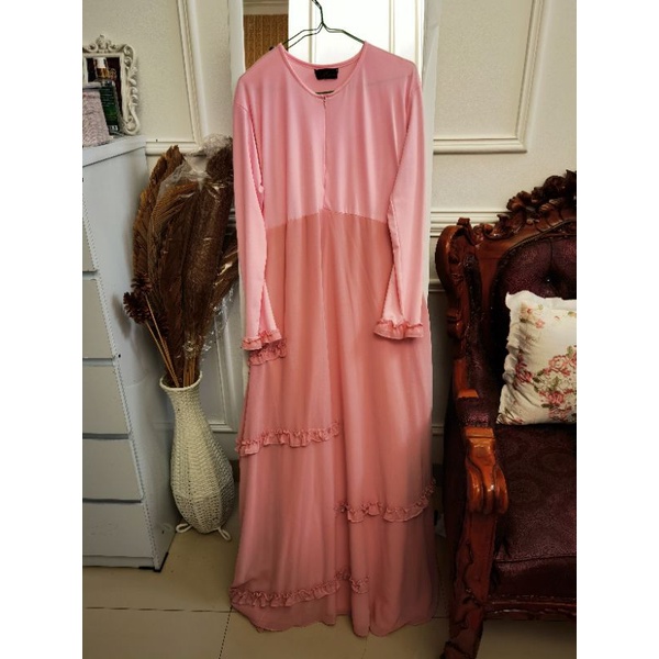 Gamis Pink rempel anisa modish