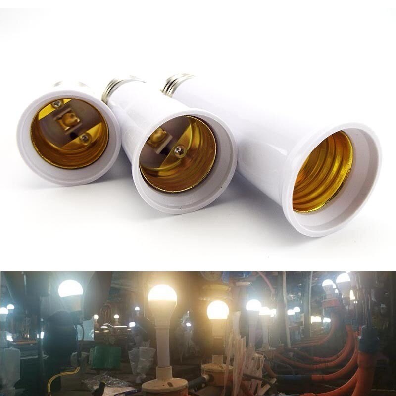 Sambungan Fitting Lampu Downlight Panjang Extension E27