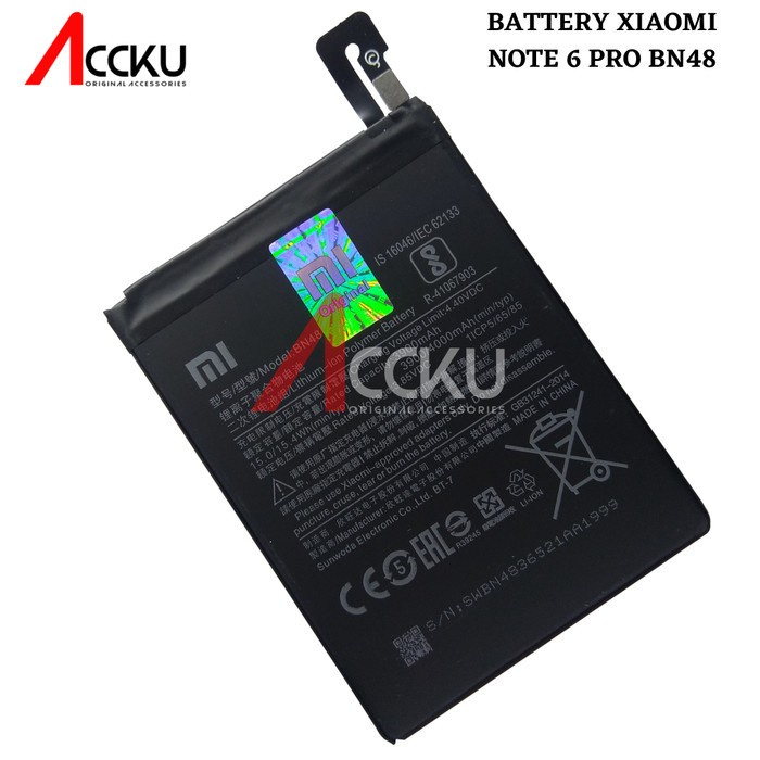 BATERAI XIAOMI NOTE6 PRO BATERAI XIOMI BN48 BATTERY XIAOMI NOTE 6 PRO BN48 ORI