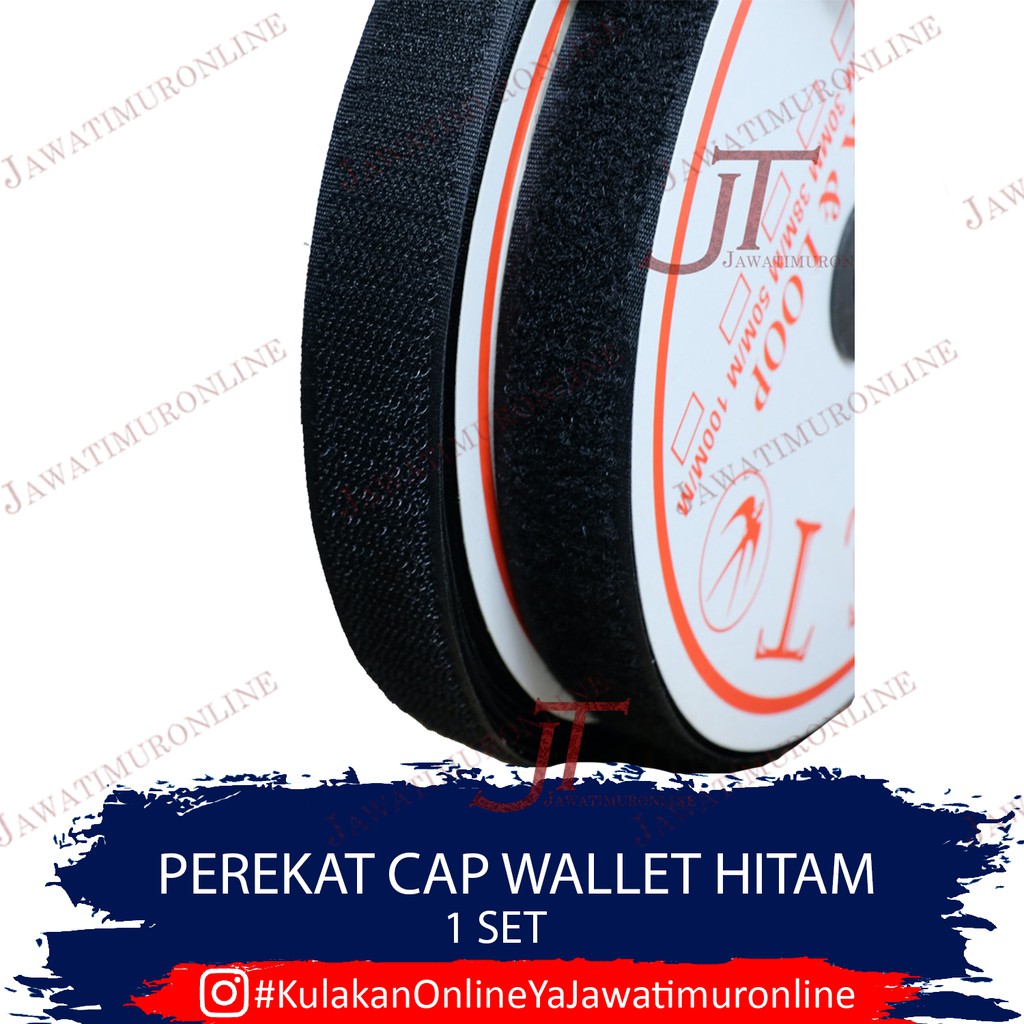 Perekat Jahit 2,5 cm 17 meter warna Hitam