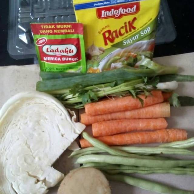 Paket Sayur Sop Soup Lengkap Plus Bumbu Racik Shopee Indonesia