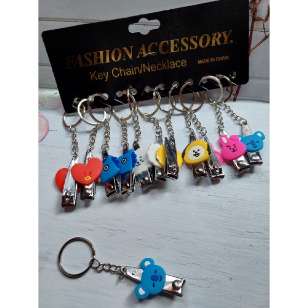 TK_ADERIAACC_GANTUNGAN KUNCI/GUNTING KUKU BTS_HARGA UNTUK 1PCS