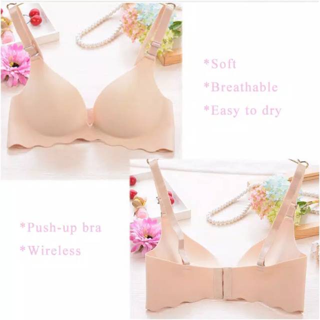 Bra push up tanpa kawat  tanpa jahitan tally 019