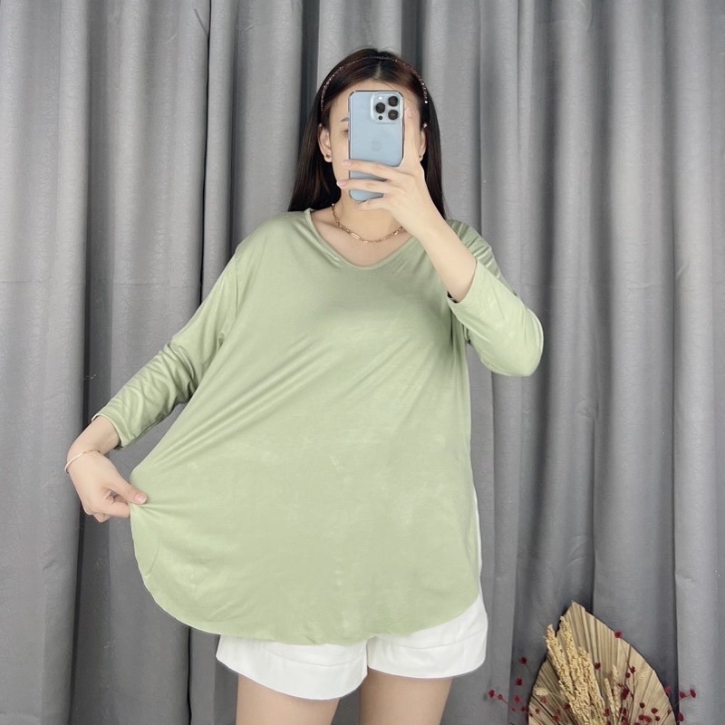 VNECK SLIT TANGAN 7PER8/KAOS SPLIT TANGAN 7PER8