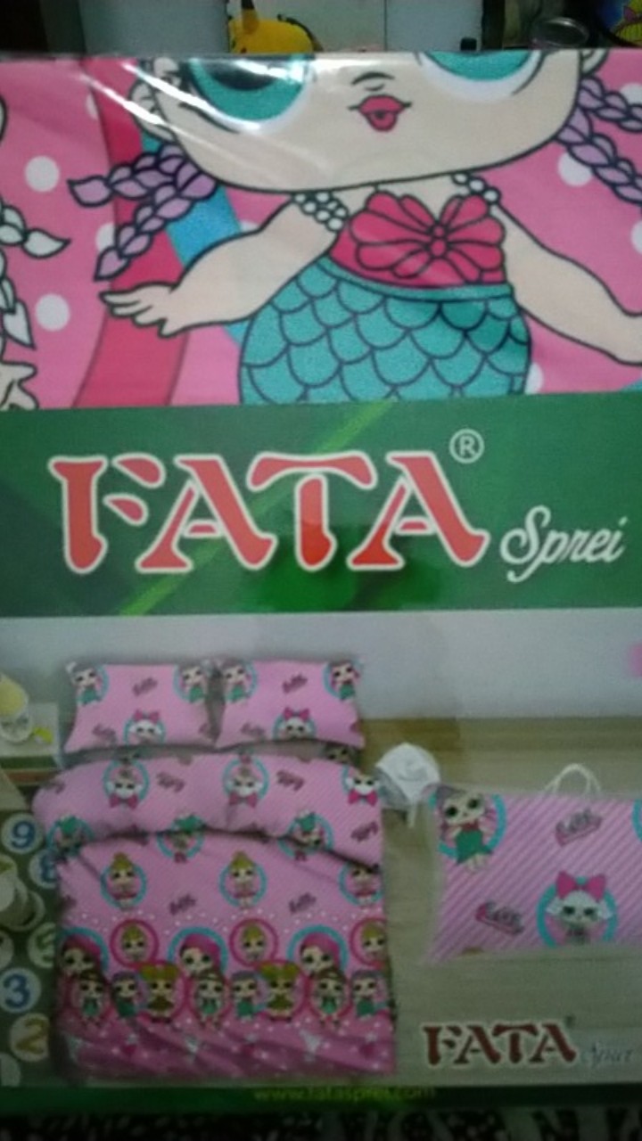 Sprei Fata Motif Mushroom/kaktus Garden/falmingo Navy/flamingo Pink/rabbit Garden/lol