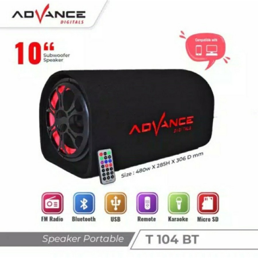 SPEAKER BLUETOOTH ADVANCE T-104BT AC/DC