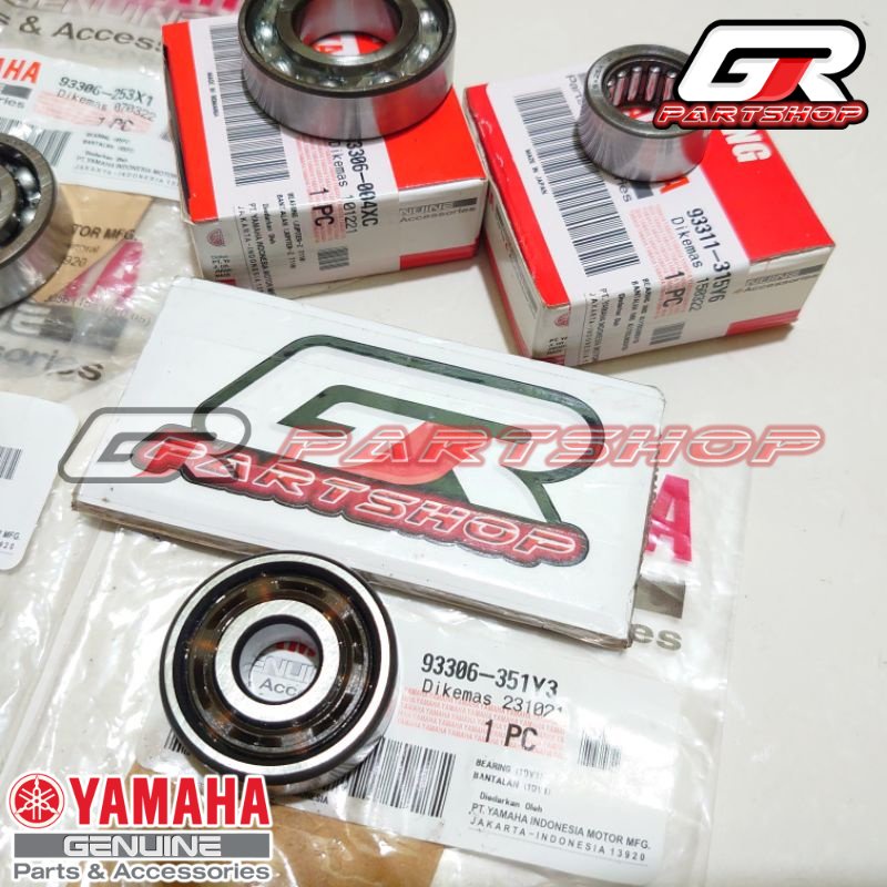 bearing set rasio mio sporty smile soul nouvo z lele fino 115 ori ygp klaher laher lahar bering gear ratio gir