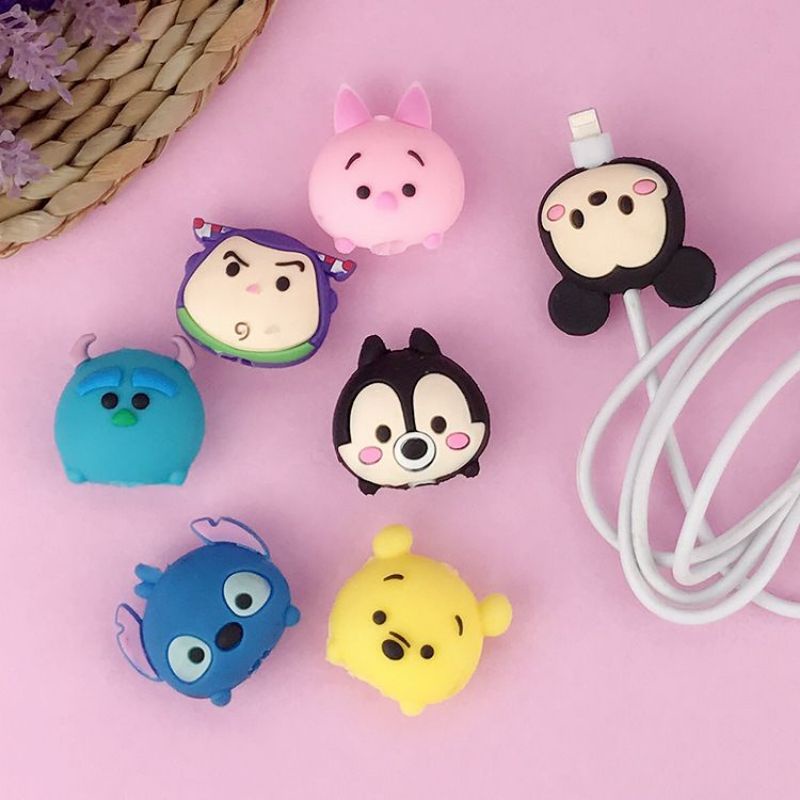 Cable bite tsum tsum/pelindung kabel hp anak/pelindung ujung kabel