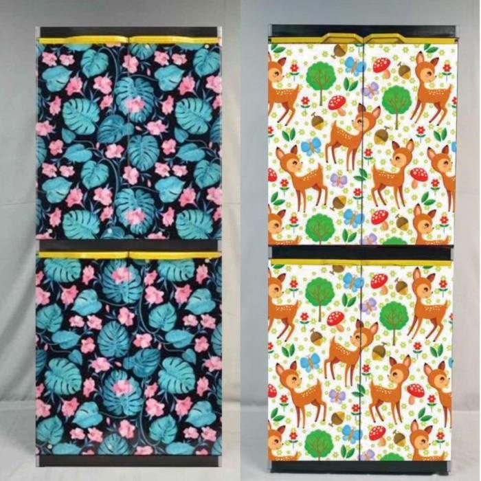 Lemari plastik lemari pakaian Miami Orlando Susun 4