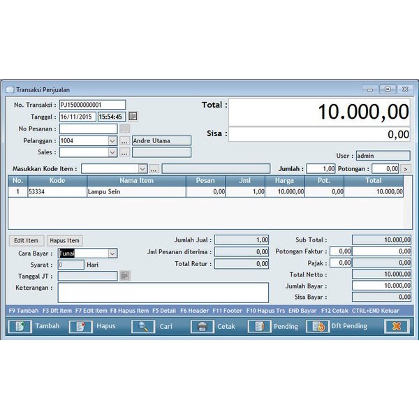 SOFTWARE & APLIKASI BENGKEL MOBIL MOTOR SPAREPART .0 UNLIMITED PC