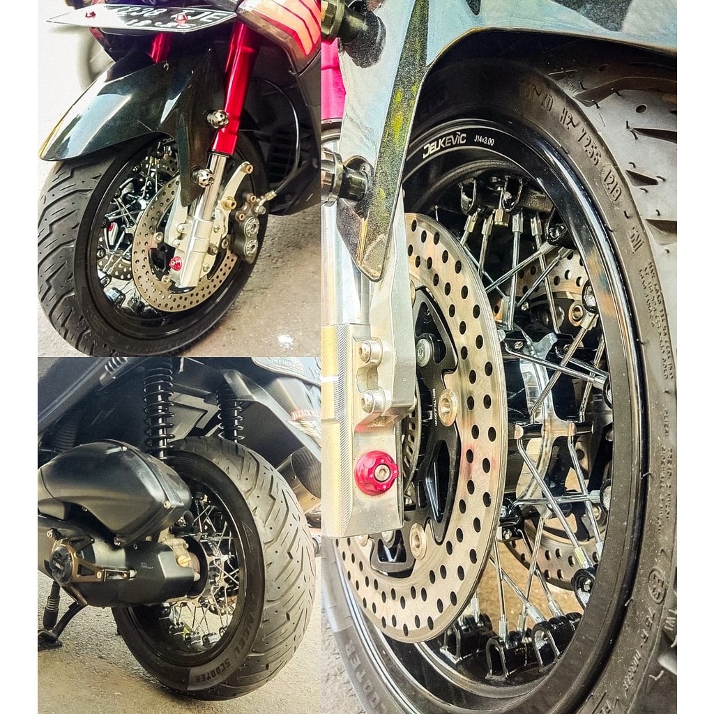 velg ring 14 jari jari tapak lebar peleg delkevic - Yamaha nmax premium