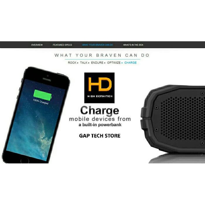 PROMO.. Braven BRV X The Professional Bluetooth Speaker Portable
