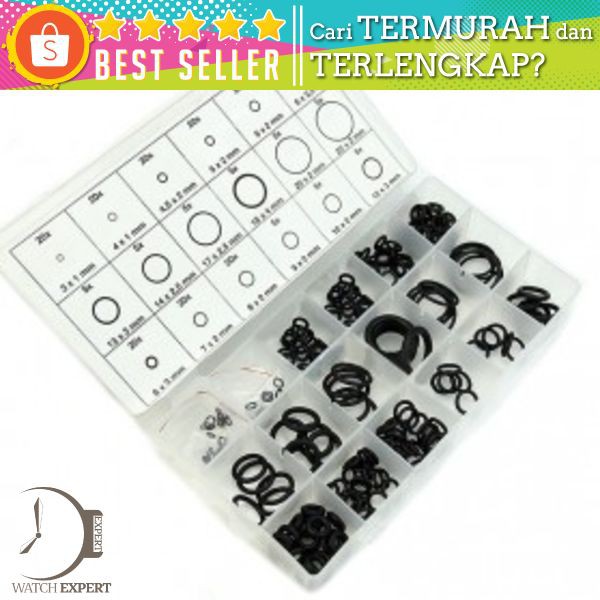 Karet Rubber O Ring Seal Tightening 225 PCS - Hitam