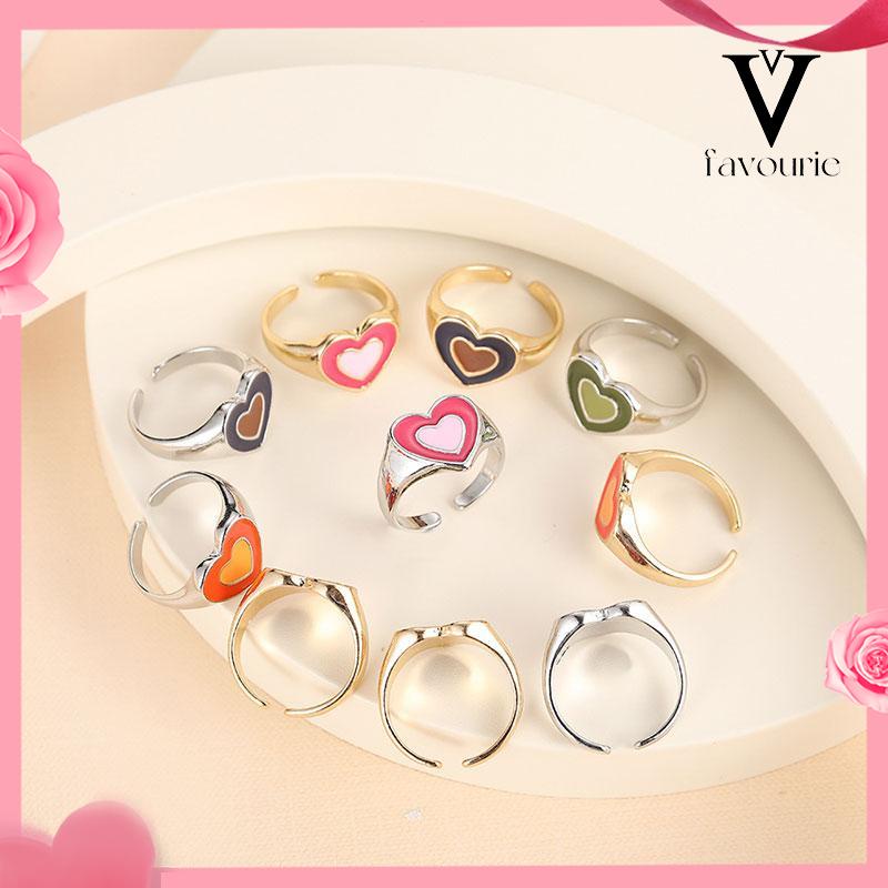 [COD]Cincin warna lilin cinta yang lucu-FA