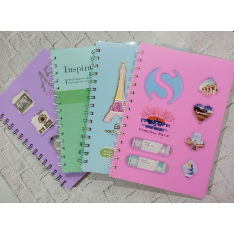 

Memo Spiral cover mika 4 warna/notebook / isi 80 lembar