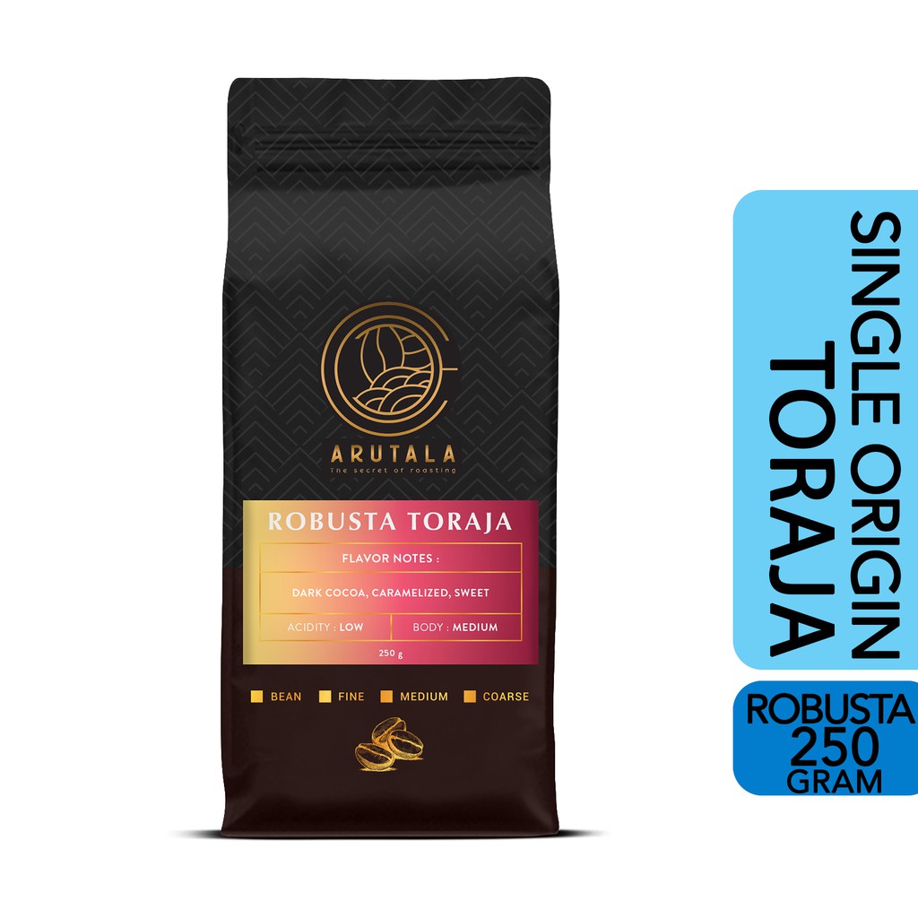 

Kopi Toraja Rantebua Robusta Coffee 250 gram ambisi.shop ARUTALA