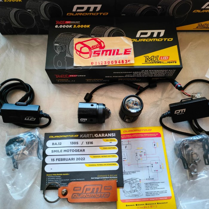{duniastore} LAMPU DUROMOTO M1 LAMPU TEMBAK LED FOGLAMP MOTOR MOBIL 30W - Lampu M1 DM Limited