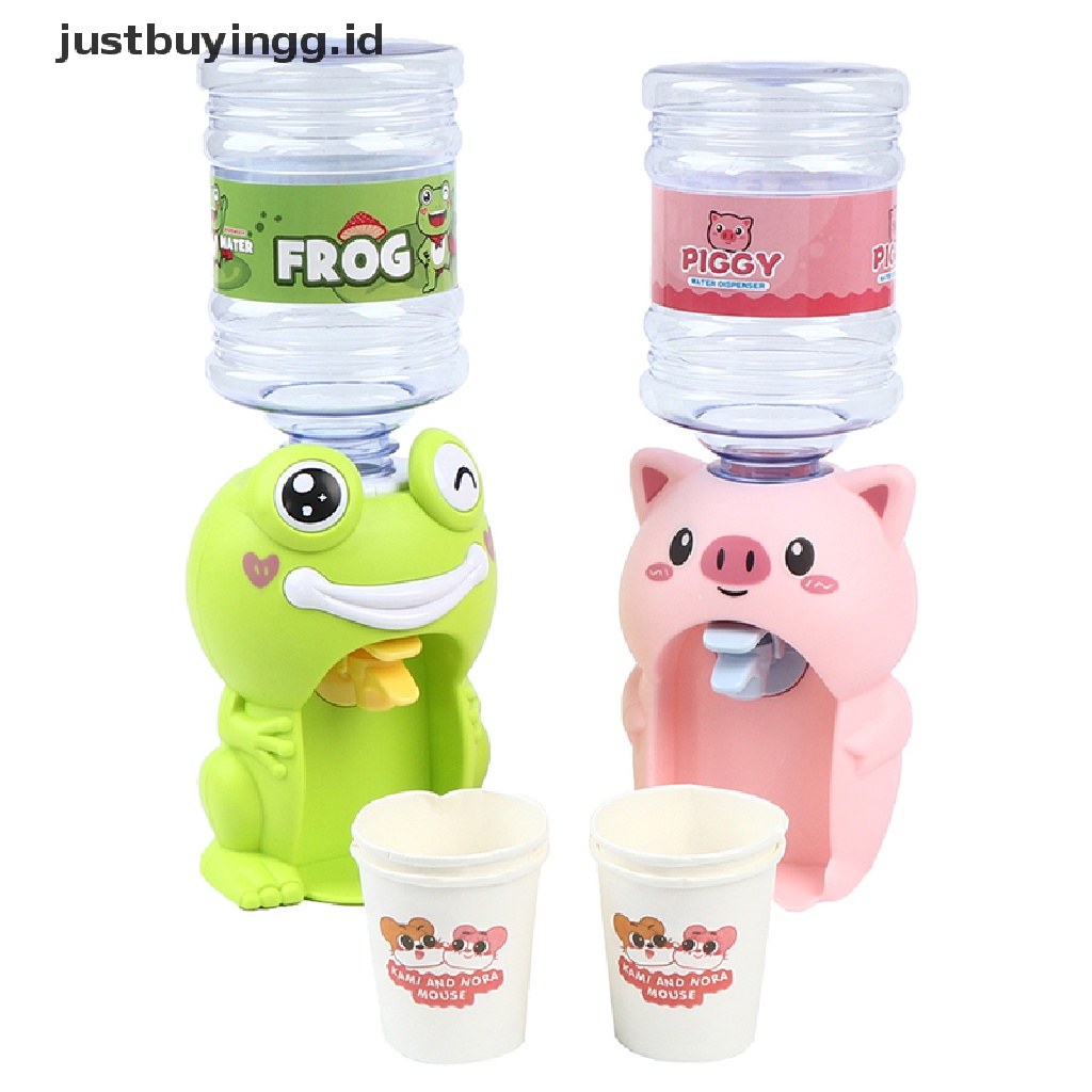 Justbuyingg.Id 1pc Mainan Dispenser Air Minum Mini Motif Kartun Ukuran 8x23cm Untuk Anak Bermain Peran