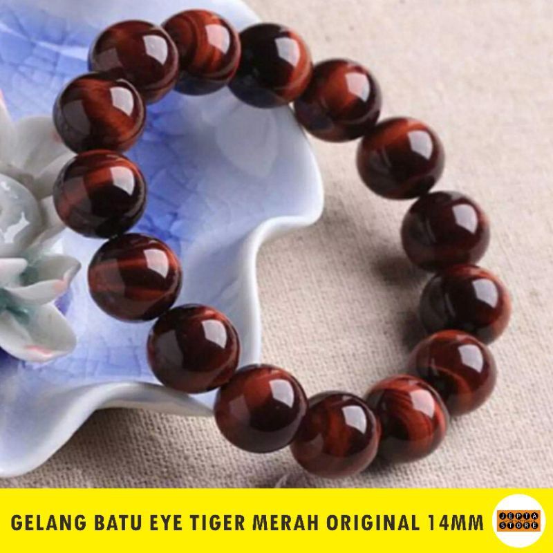 gelang batu giok red tiger eye