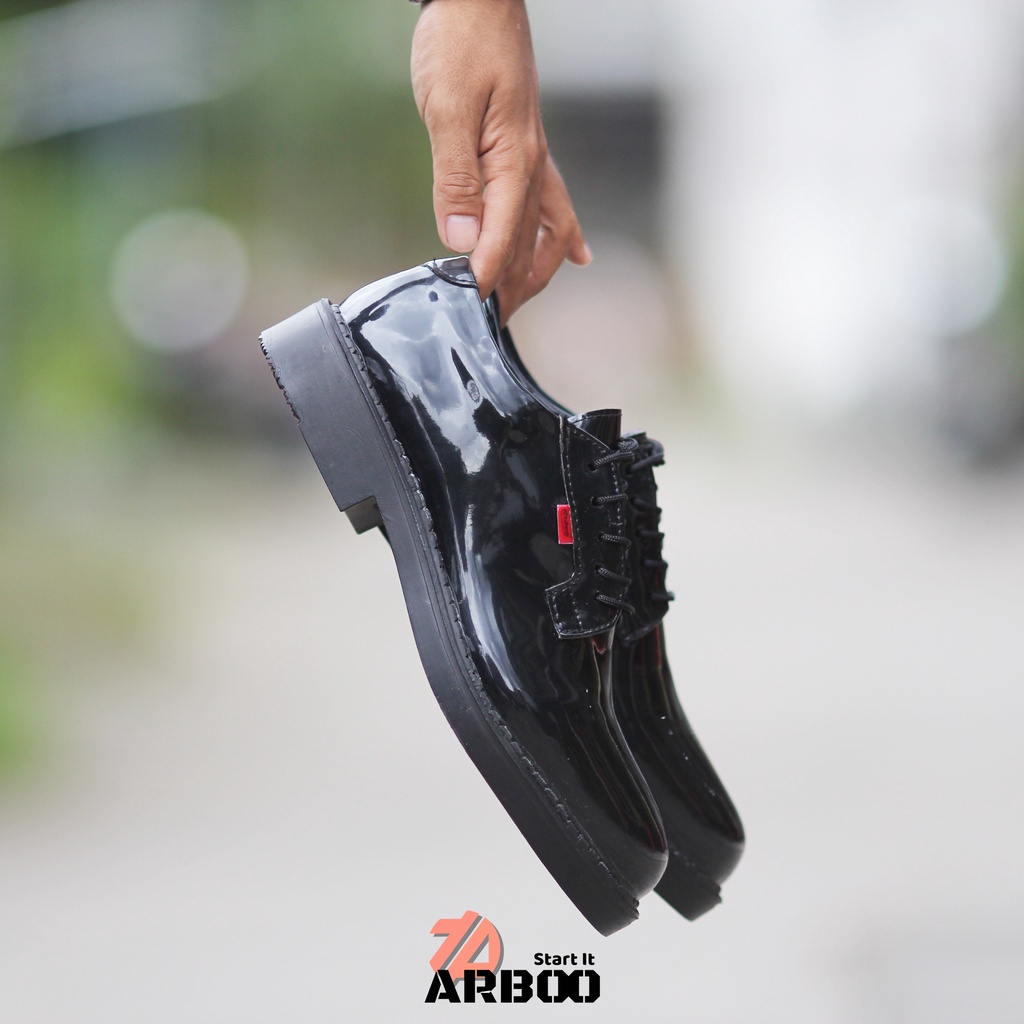 SEPATU PRIA FORMAL FANTOFEL DINAS PDH TNI AD POLRI POLISI SATPAM SECURITY KANTOR PANTOFEL PRIA TERBA