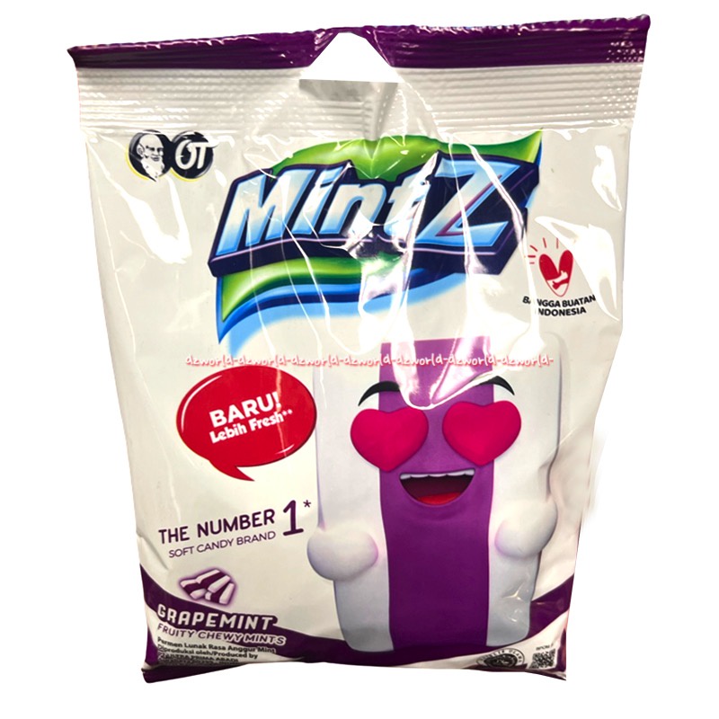 Mintz 125gr Duomint Pepermint Barleymint Grapemint The Number 1 Soft Layered Candy Permen DuoMint Mint Mints Permen lunak Salur Cewi Chew Cendi