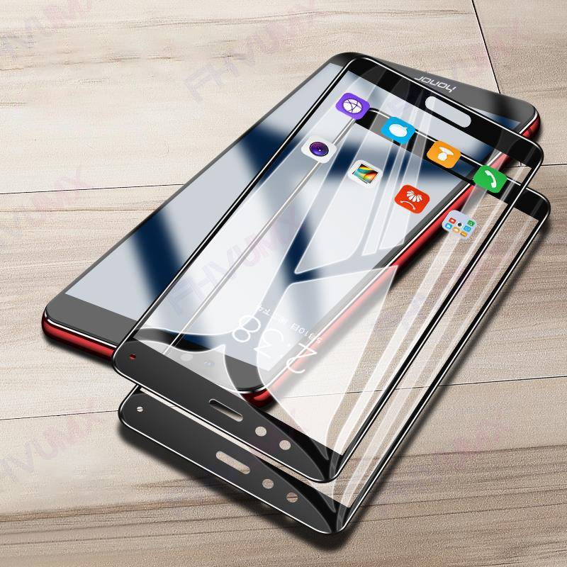 9D Full Cover Tempered Glass For Huawei honor 7X 7A 7S 7C V9 Play Screen Protector On Honor 8 9 Lite view 10 V10 Protective Film