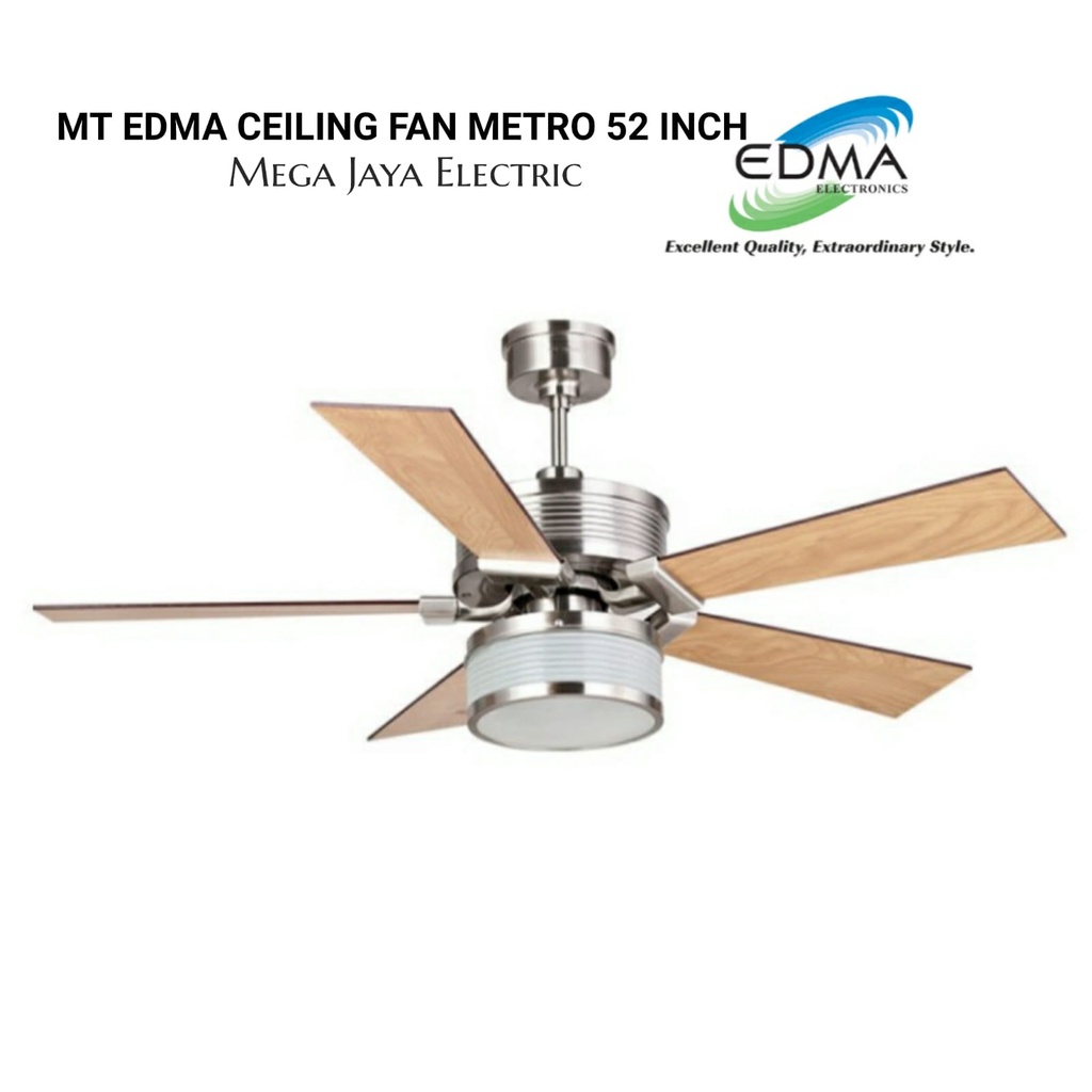 MT EDMA CEILING FAN METRO 52 INCH AC REMOTE CONTROL / KIPAS LAMPU