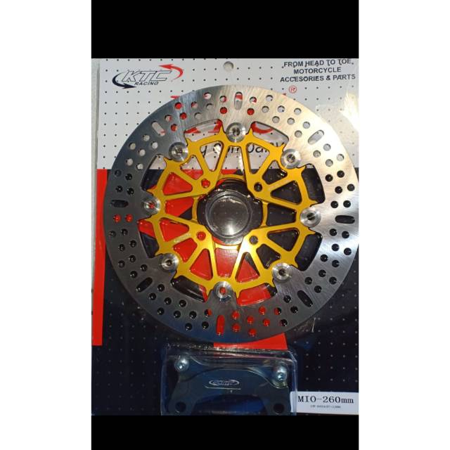 PIRINGAN cakram disc brake KTC bulat floating tengah bahan CNC mio /beat  lebar 260MM