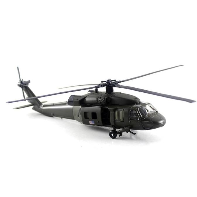 Diecast Miniatur Mainan Pesawat Sky Pilot Black Hawk