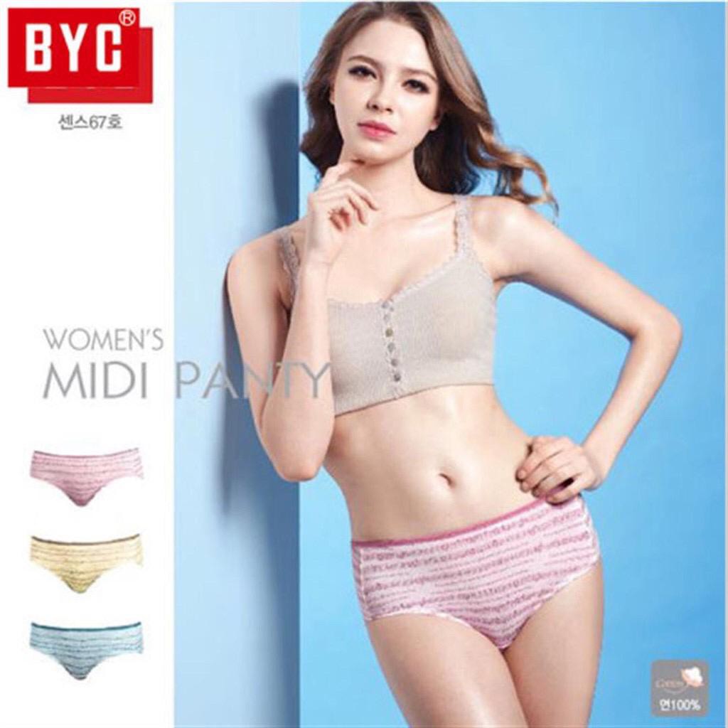 CD Wanita Celana Dalam Wanita Underwear XXS-XXXL Katun Preimium Merk BYC Korea Selatan Gstring Thong