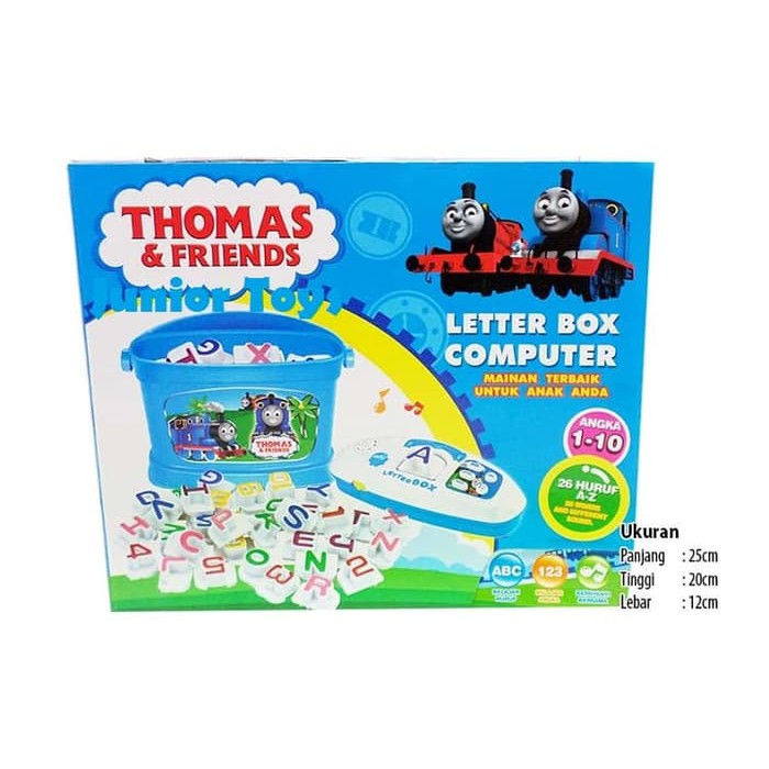 Mainan Alat Bantu Belajar Letter Box Computer Karakter