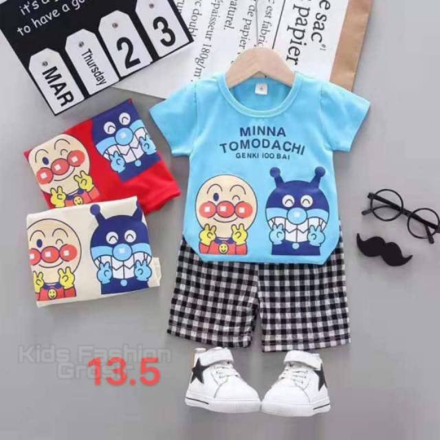 Setelan Kaos Import  Anak  Tomodachi Shopee Indonesia