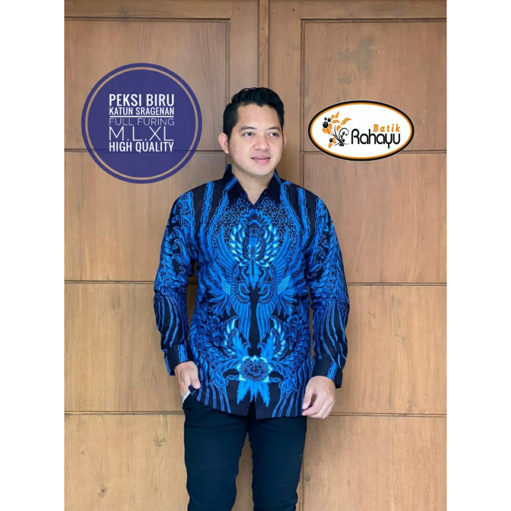 PEKSI BIRU RAHAYU KEMEJA BAJU BATIK PRIA SOLO LENGAN PANJANG FULL FURING KATUN HALUS ATASAN BATIK PREMIUM MODERN Seragam PERWIRA MANGKUBUMI TUMURUN KLASIK VIJAY WAHYU TUMURUN PEKSI DONGKER NAGA SOGAN PEKSI BIRU OPO PINK ARGO LAWU AJIBHANU PROBOSETO