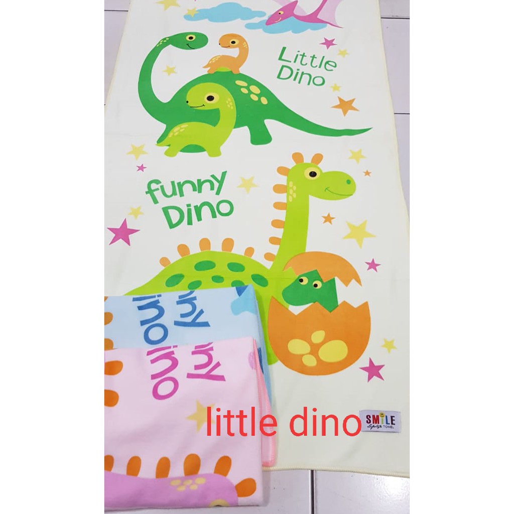 Handuk baby Smile Sedang Microfiber Gambar Menarik 50cm x 100cm