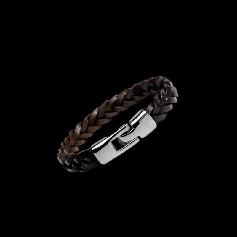 [Z H Perhiasan] Hip Hop Rock Retro Pria Fashion Multi Layer Gelang Kulit Pesta Perhiasan Aksesoris