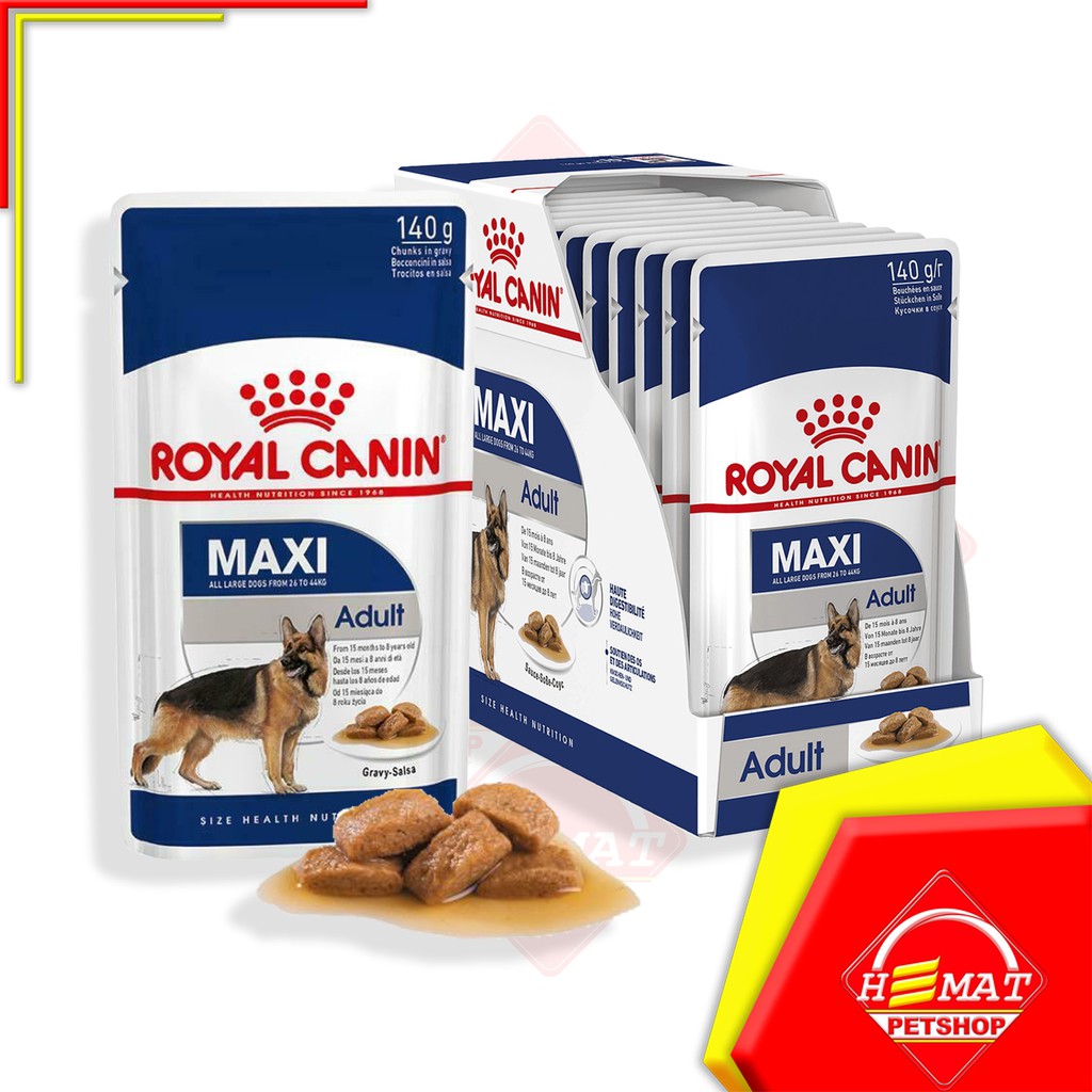 Royal Canin Maxi Adult 140 Gram / Makanan Anjing Wet Food 140gram