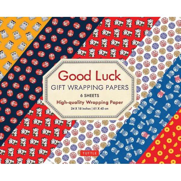 

Good Luck Gift Wrapping Papers: 6 Sheets of High-Quality 24 - 9780804851152 - Buku Ori Periplus