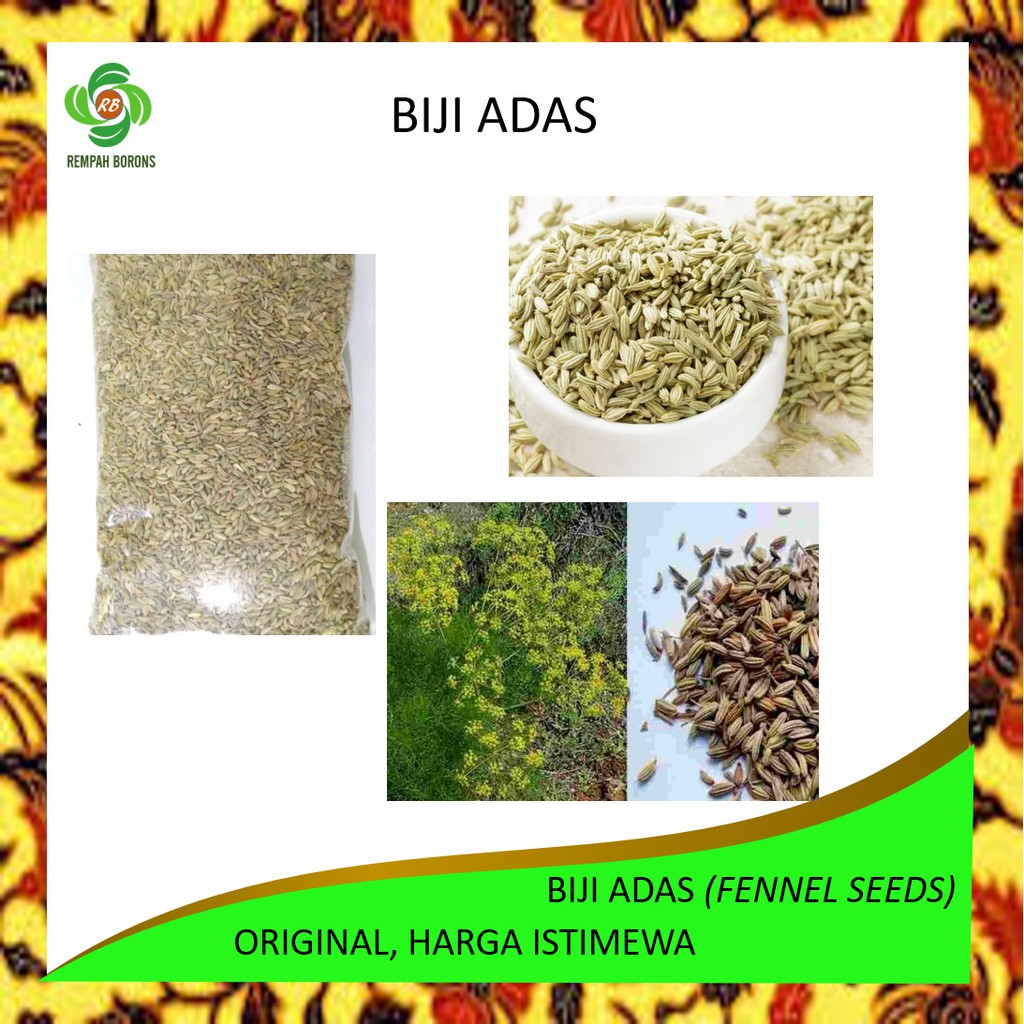 

Biji Adas 250 gr, 500 gr, 1 kg (fennel seeds)