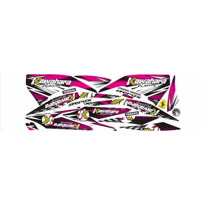STRIPING LIS BODY MOTOR YAMAHA AEROX 155/AEROK 155/STIKER LIS VARIASI KAWAHARA