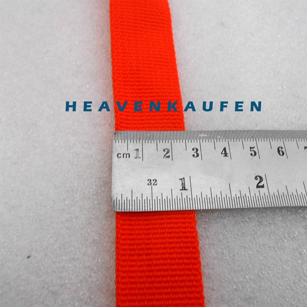 Webbing Tas Lebar 2,5 cm Warna Orange Gelap Harga Per Meter