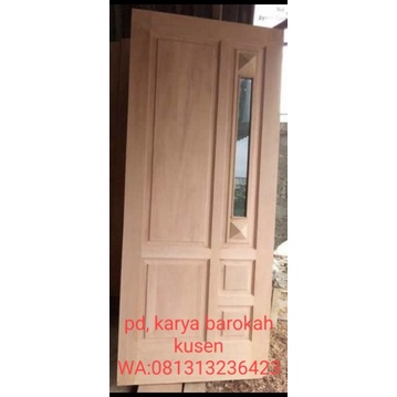 pintu + kusen jenis kayu kamper samarinda open, anti rayap, anti mlengkung