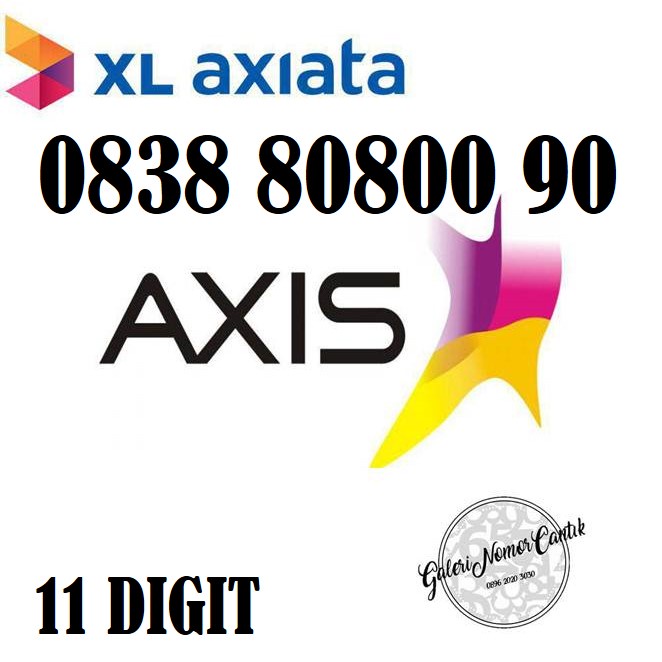 Kartu Perdana Nomer cantik AXIS Axiata 4G ready seri 11 DIGIT BEST 0196