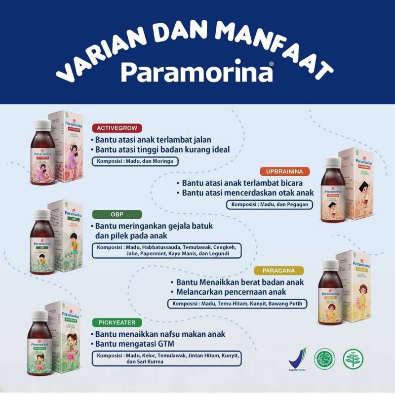 PAKET HEMAT 2 PARAMORINA LANCAR JALAN, BICARA, PINTAR DAN LAHAP MAKAN