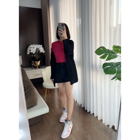 BAJU CROP TOP ATASAN KAOS COMBED BAJU CROP TOP PREMIUM TEBAL TIDAK NERAWANG