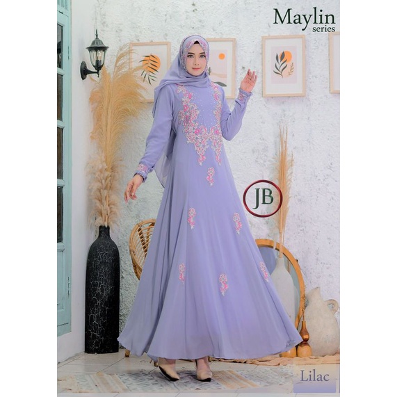 FASHION MUSLIM//GAMIS SYAR'I//MAYLIN SERIES ALL NEW//KODE JB