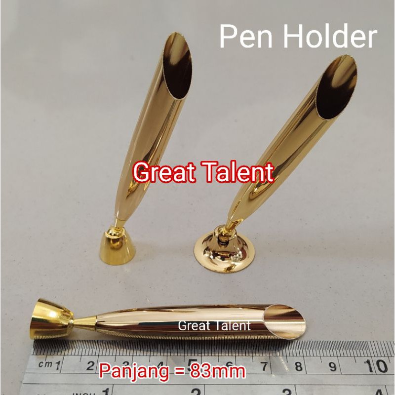 

Pen Holder Plakat Logam Warna Gold - Tempat Pulpen Plakat Emas - Soket Telinga Besar Kecil - 1 pcs