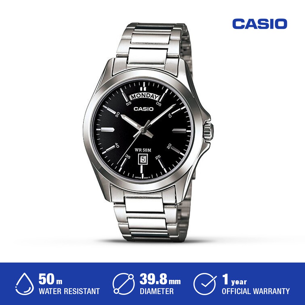 Casio Jam Tangan Pria MTP-1370D-1A1VDF Analog
