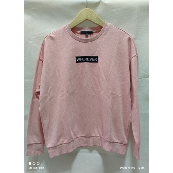 Crewneck Thrift NIX Pink Pastel